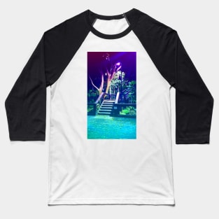 Pastel Brisbane City - Southbank Walkway Stairs Baseball T-Shirt